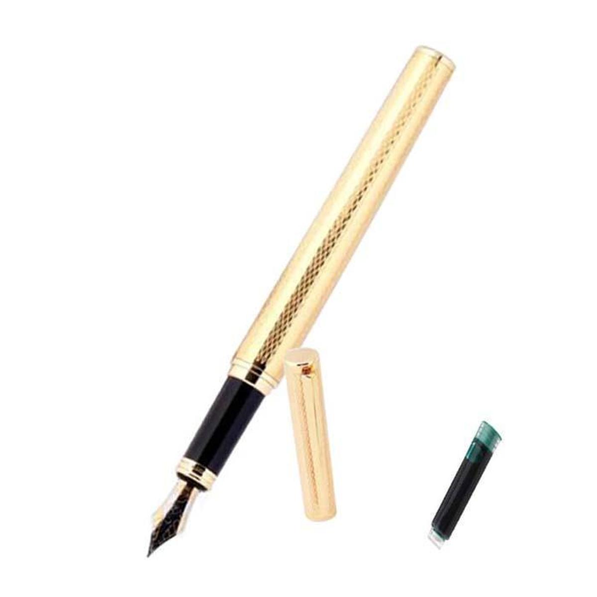 Pluma tipo Fuente High Monaco Mxgpc-007 1 Pieza color Dorado 1 Tinta Verde