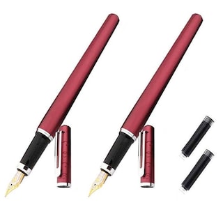 Foto 1 | Bolígrafo Tipo Fuente Profesional High Monacomxluw-002 2 Piezas Rojo