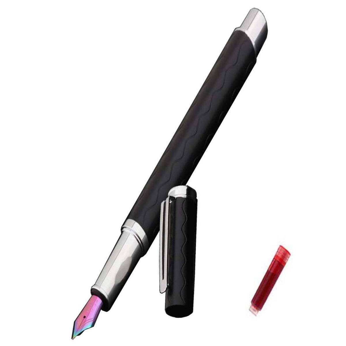 Pluma Fuente para Oficina High Mónaco Mxsib-011 1 PZA color Negro Tinta Roja