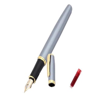 Foto 1 | Pluma Tipo Fuente Profesional High Mónaco Mxluy-009 1 PZA color Gris Acero Inoxidable