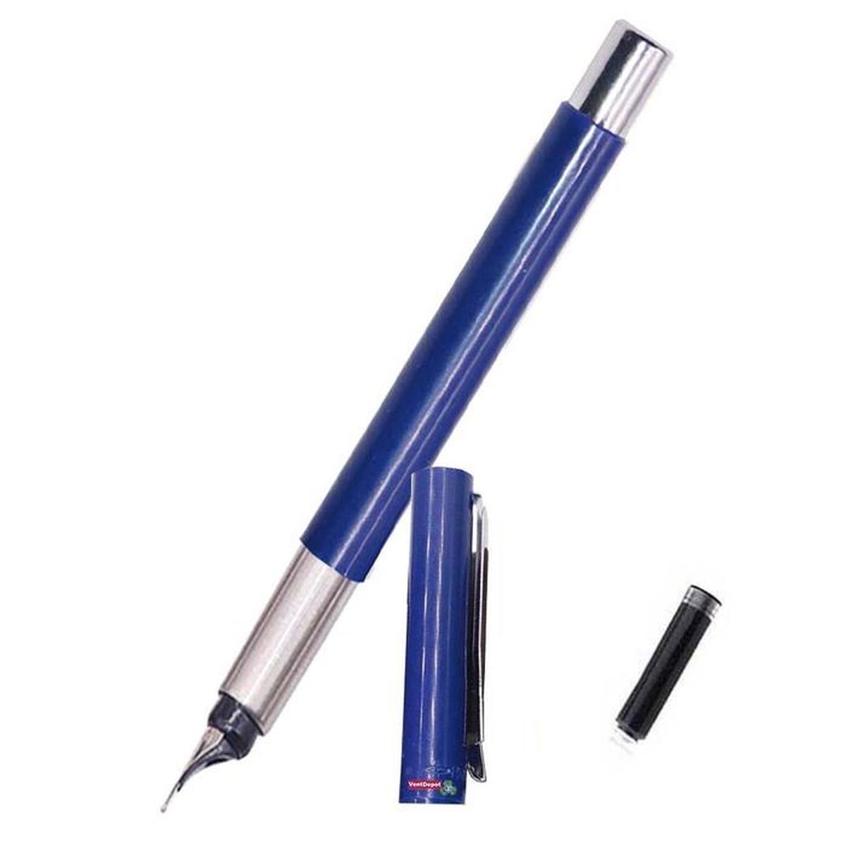 Pluma Tipo Fuente Caligrafía High Mónaco Mxsbw-001 1 PZA color Azul Tinta Negra