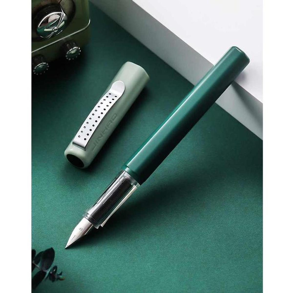 Foto 4 pulgar | Pluma Fuente con Cartuchos High Mónaco Mxlux-009 1 PZA color Verde