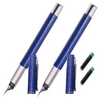 Foto 1 | Pluma Tipo Fuente De Alta Calidad High Monaco Mxsbw-010 2 piezas color Azul con 2 Tintas color Verde
