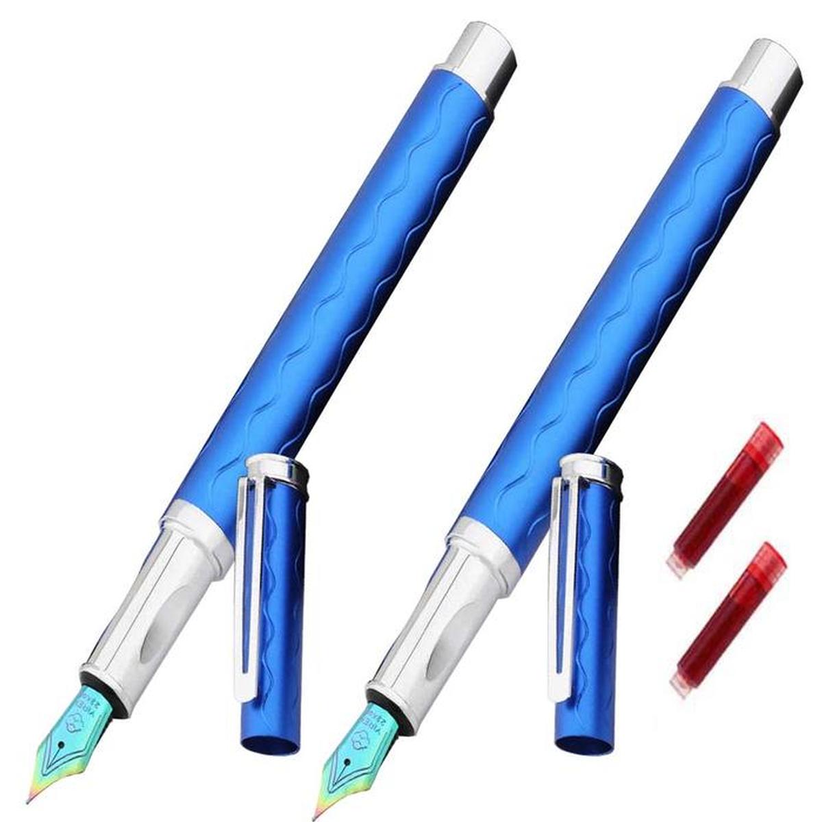 Foto 2 pulgar | Pluma Tipo Fuente Rendimiento  High Monaco Mxlbm-012 2 piezas color Azul