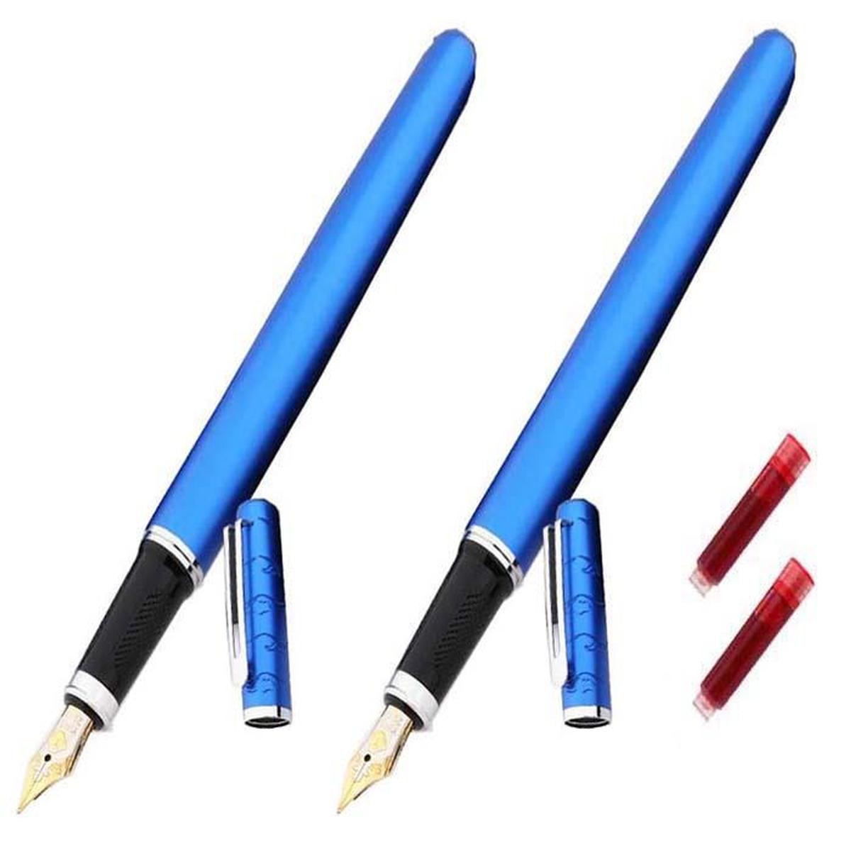 Bolígrafos Fuente High Monaco MXCYB-012 color Azul 2 Piezas + 2 Tintas Rojas