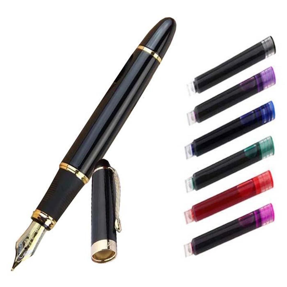 Pluma Fuente High Monaco MXRRW-009 color Negro + 1 Tinta Roja