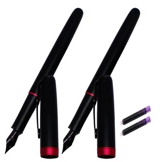 Foto 1 | Bolígrafos Fuente High Mónaco MXLXY-004 color Negro 2 Piezas + 2 Tintas Púrpuras
