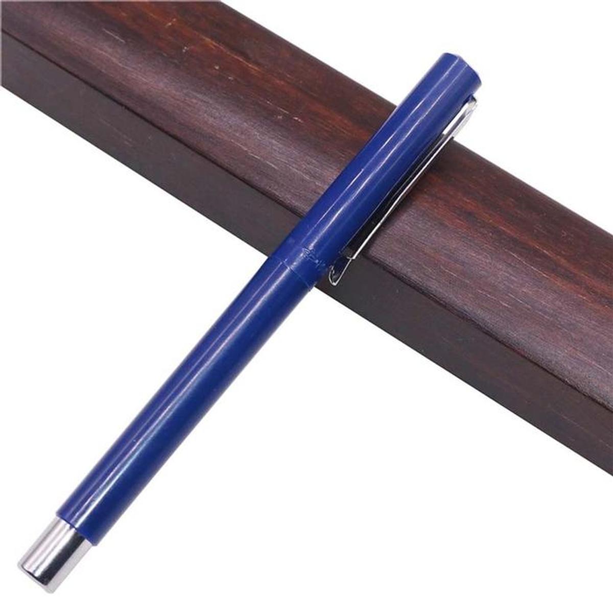 Foto 3 pulgar | Pluma Fuente High Mónaco Mxsbw-015 1 PZA color Azul Tinta Amarrilla