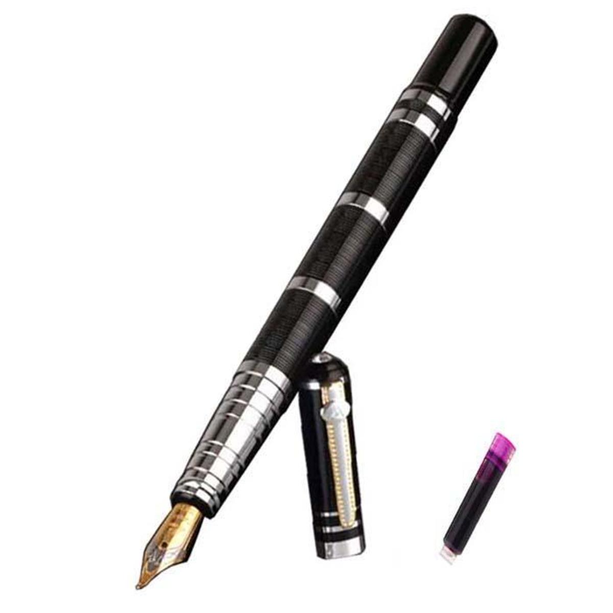 Pluma tipo Fuente High Monaco Mxbkt-011 1 Pieza color Negro 1 Tinta Rosa