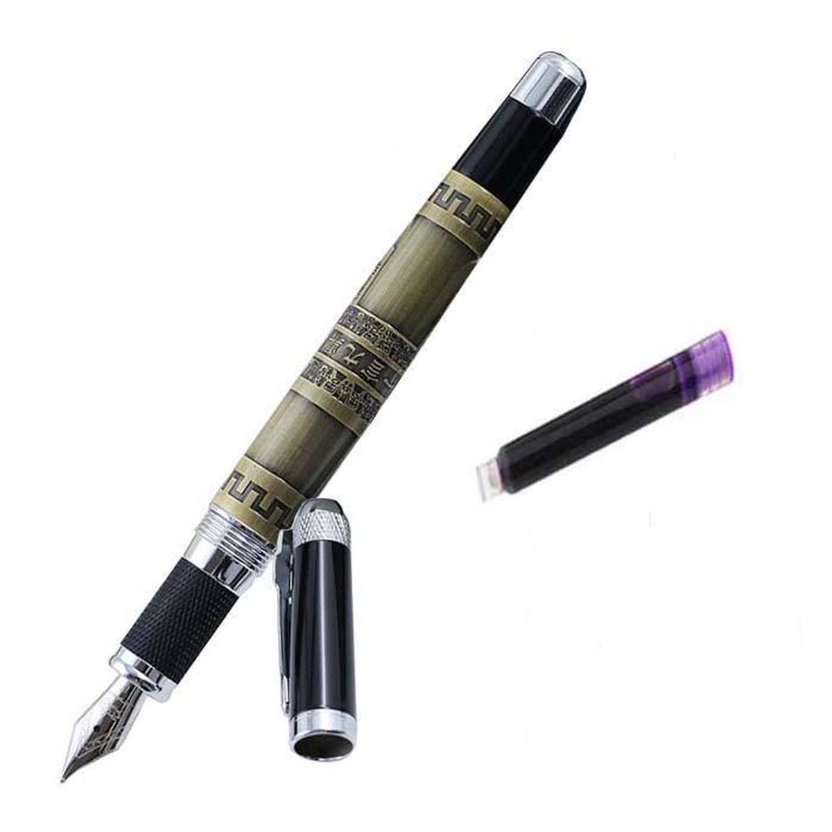 Foto 1 | Bolígrafo tipo Fuente Punta Fina High Monaco Mxrra-003 1 Pieza color Marrón 1 Tinta Morada