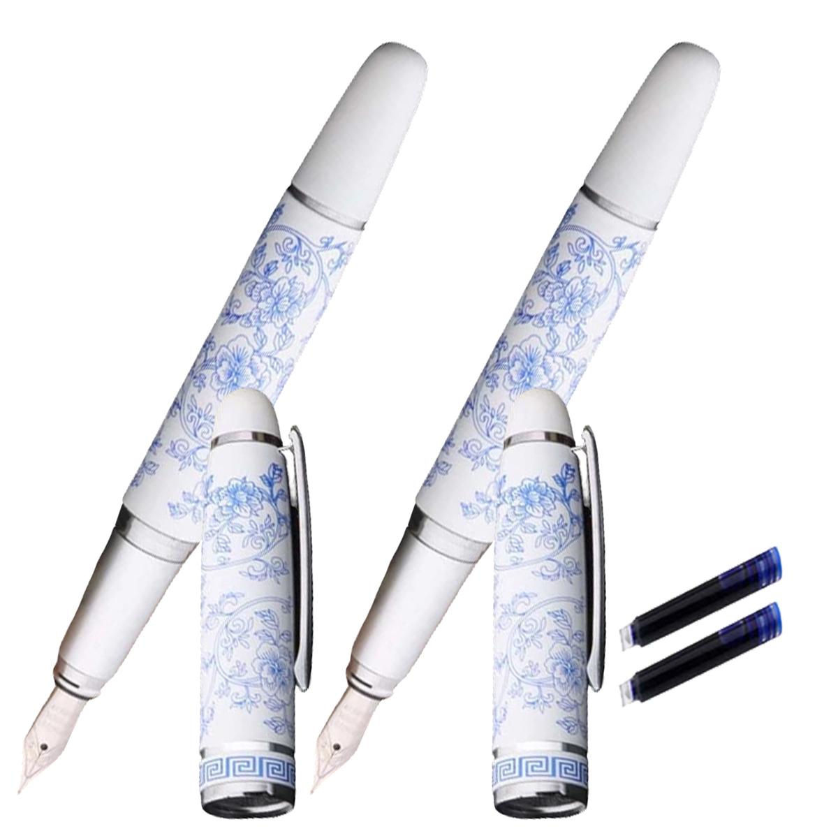 Foto 1 | Plumas tipo Fuentes Puntilla Fina High Monaco Mxlxp-006  2 Piezas color Azul 2 Tintas Azul