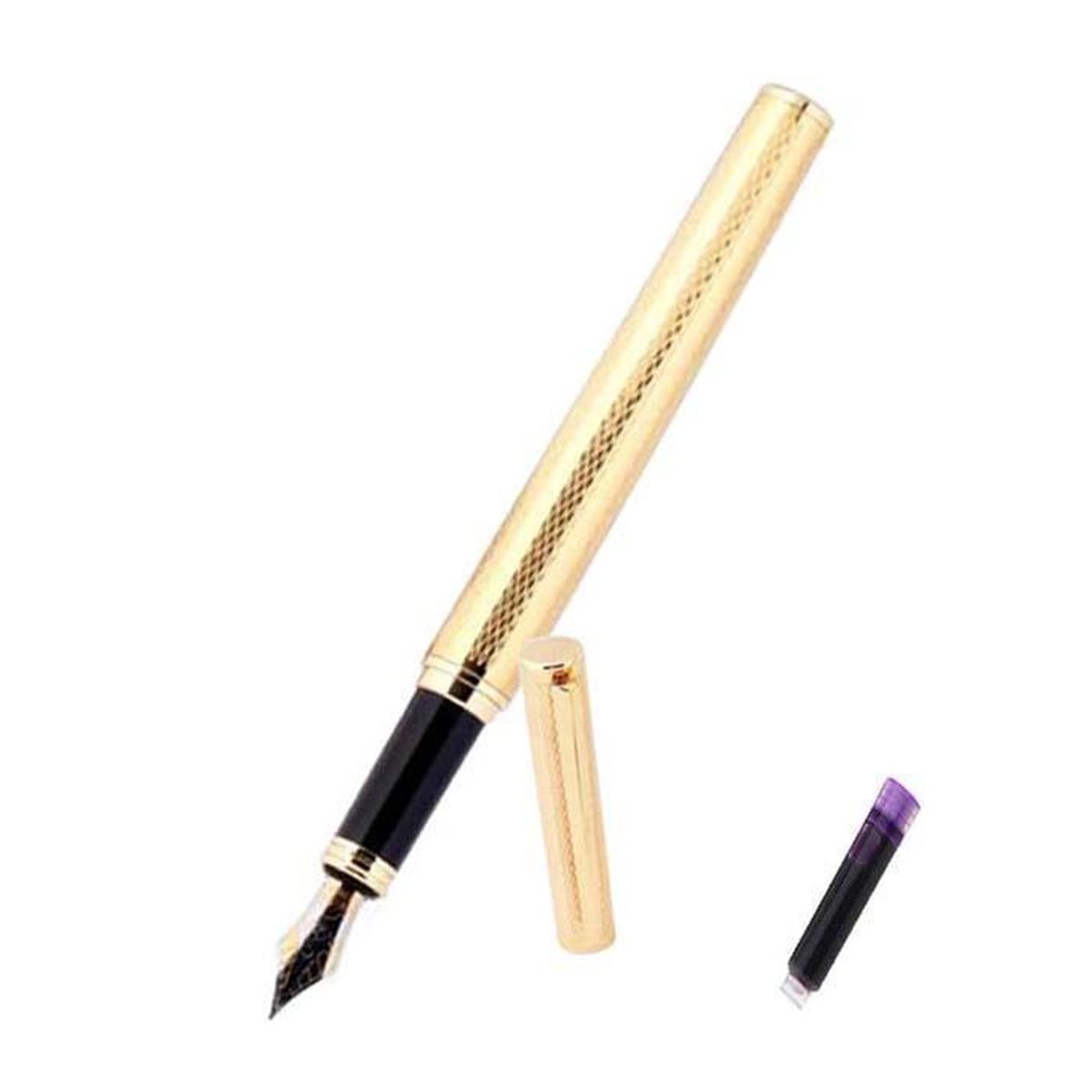 Pluma tipo Fuente Caligrafía High Monaco Mxgpc-003 1 Pieza color Dorado 1 Tinta Morada