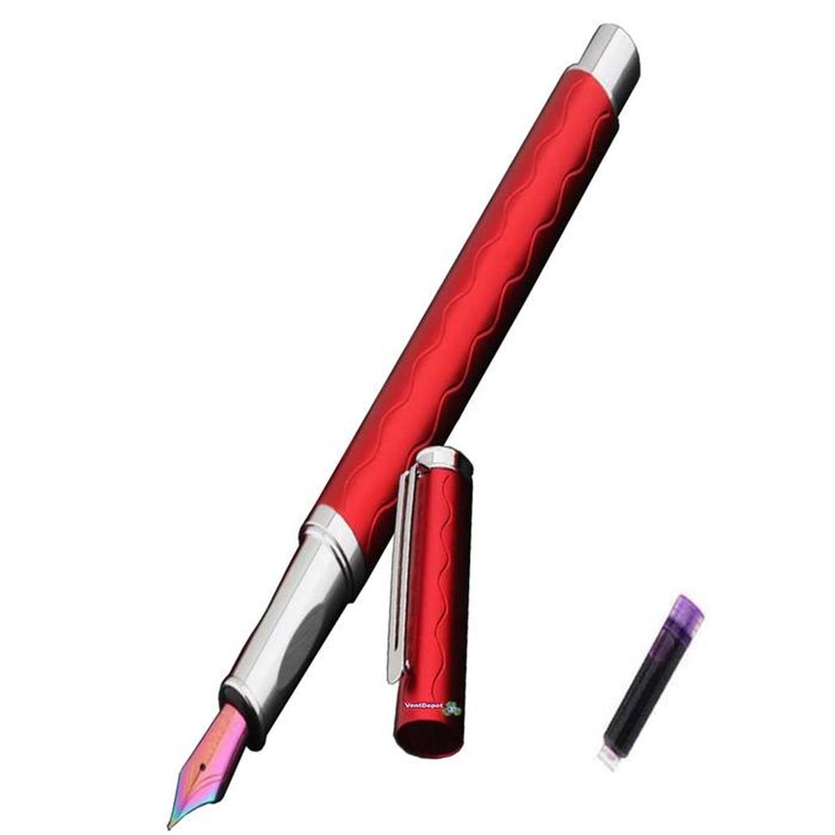 Bolígrafos tipo Fuente Ultra Fino High Monaco  Mxdse-003 1 Pieza color Rojo 1 Tinta Morada