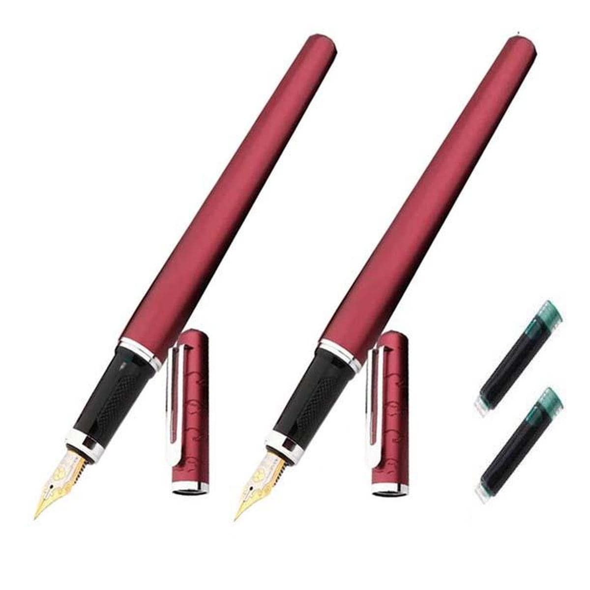 Pluma de Diseño Fino High Mónaco  Mxluw-010  2 Piezas color Rojo $657