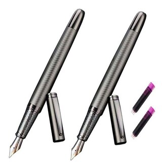 Foto 1 | Pluma Fuente Tipografía High Mónaco Mxsyg-012 2 Piezas color Gris