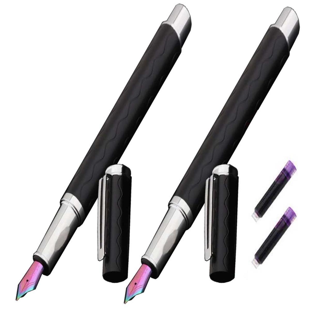 Foto 1 | Pluma tipo Fuente Estilográfia  High Mónaco  Mxsib-004  2 Piezas color Negro