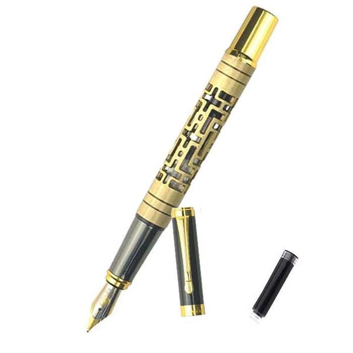 Bolígrafo High Monaco  Mxgmz-001 1pieza Color Dorado Tinta Negra