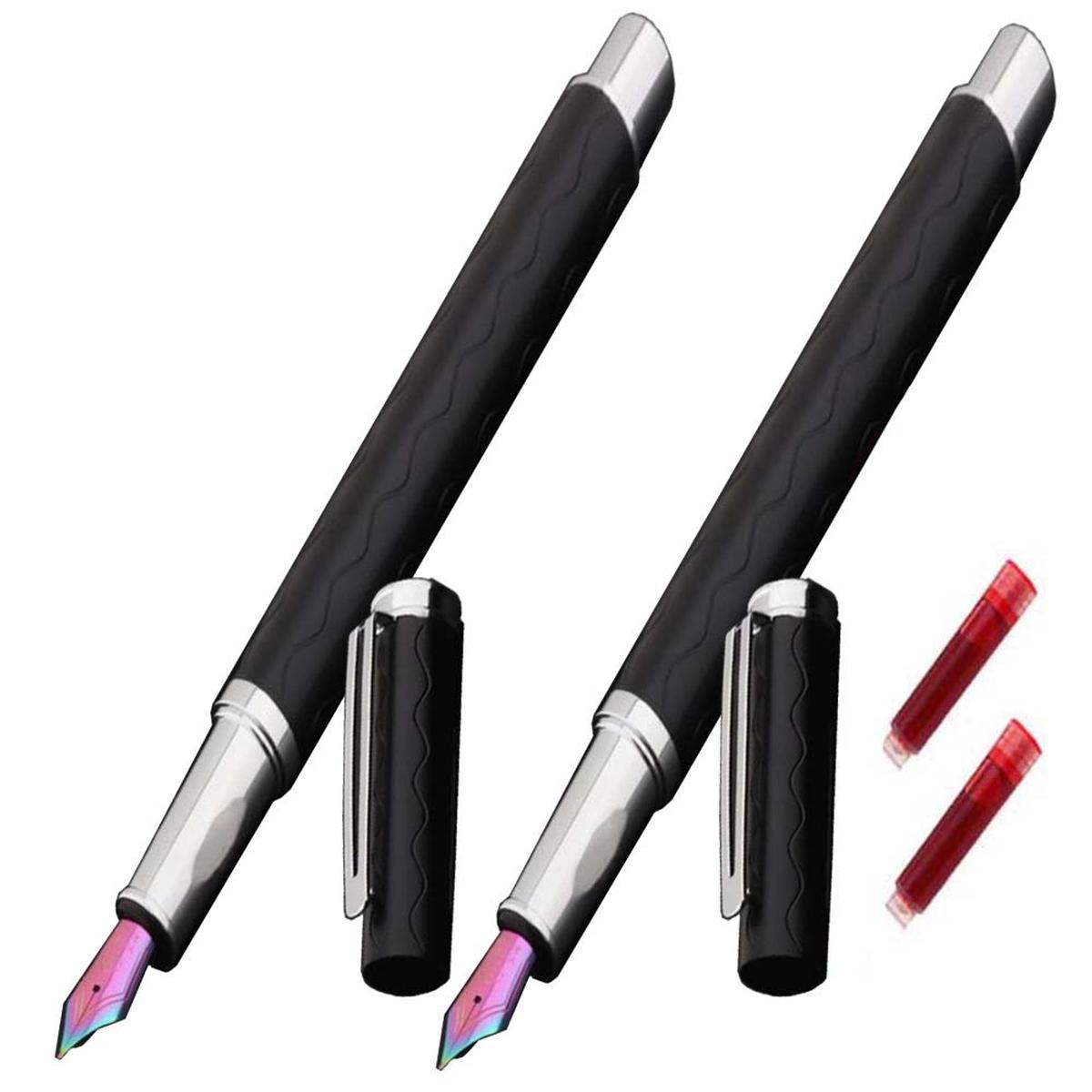 Pluma High Monaco  Mxsib-012 2 piezas Color Negro Tintas Rojas