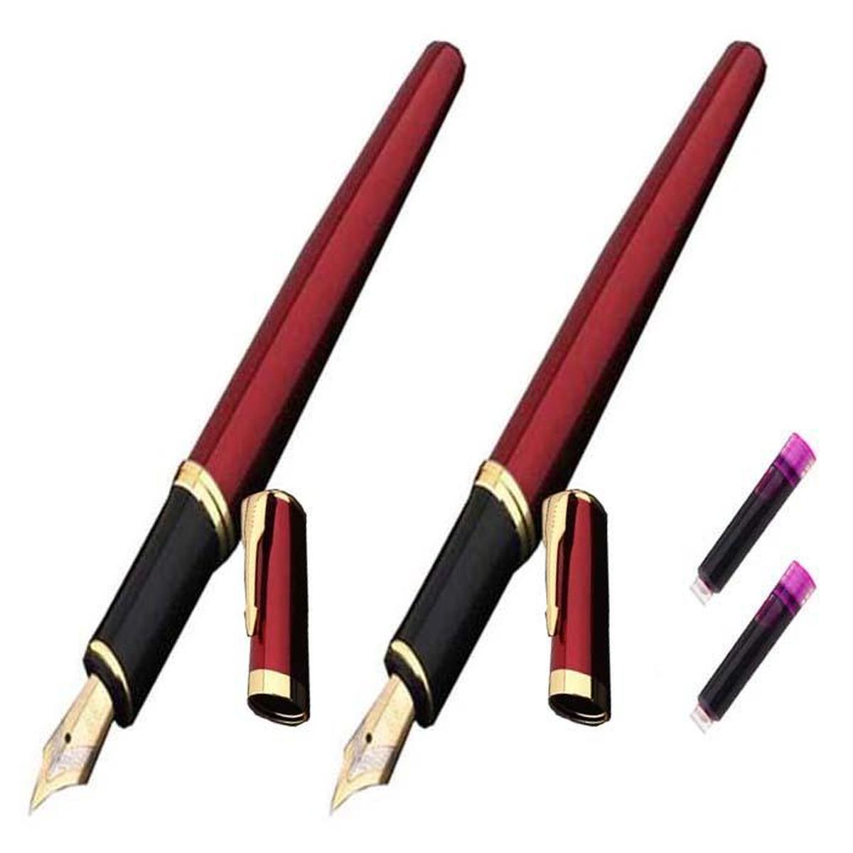 Pluma Fuente Fácil High Monaco Mxarw-012 Color Rojo 2 piezas Tinta Color Rosa