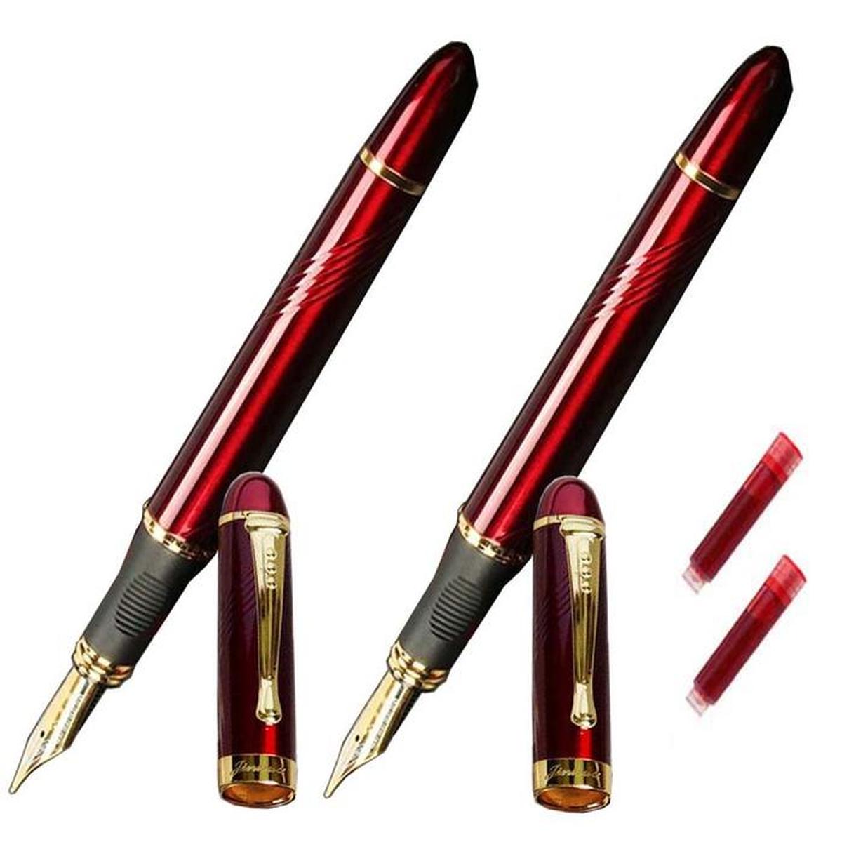 Foto 2 pulgar | Plumas Tipo Fuente para Dibujo High Monaco Mxrer-010 color Rojo 2 PZS Tinta Roja