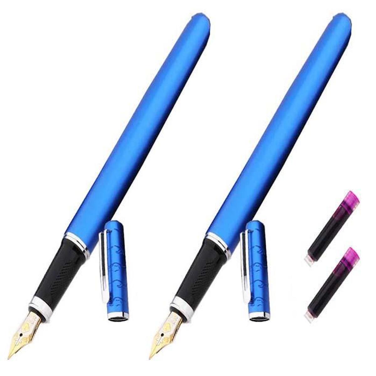 Foto 1 | Bolígrafo Fuente Cursiva High Monaco Mxcyb-018 color Azul 2 PZAS 2 Tintas color Rosa