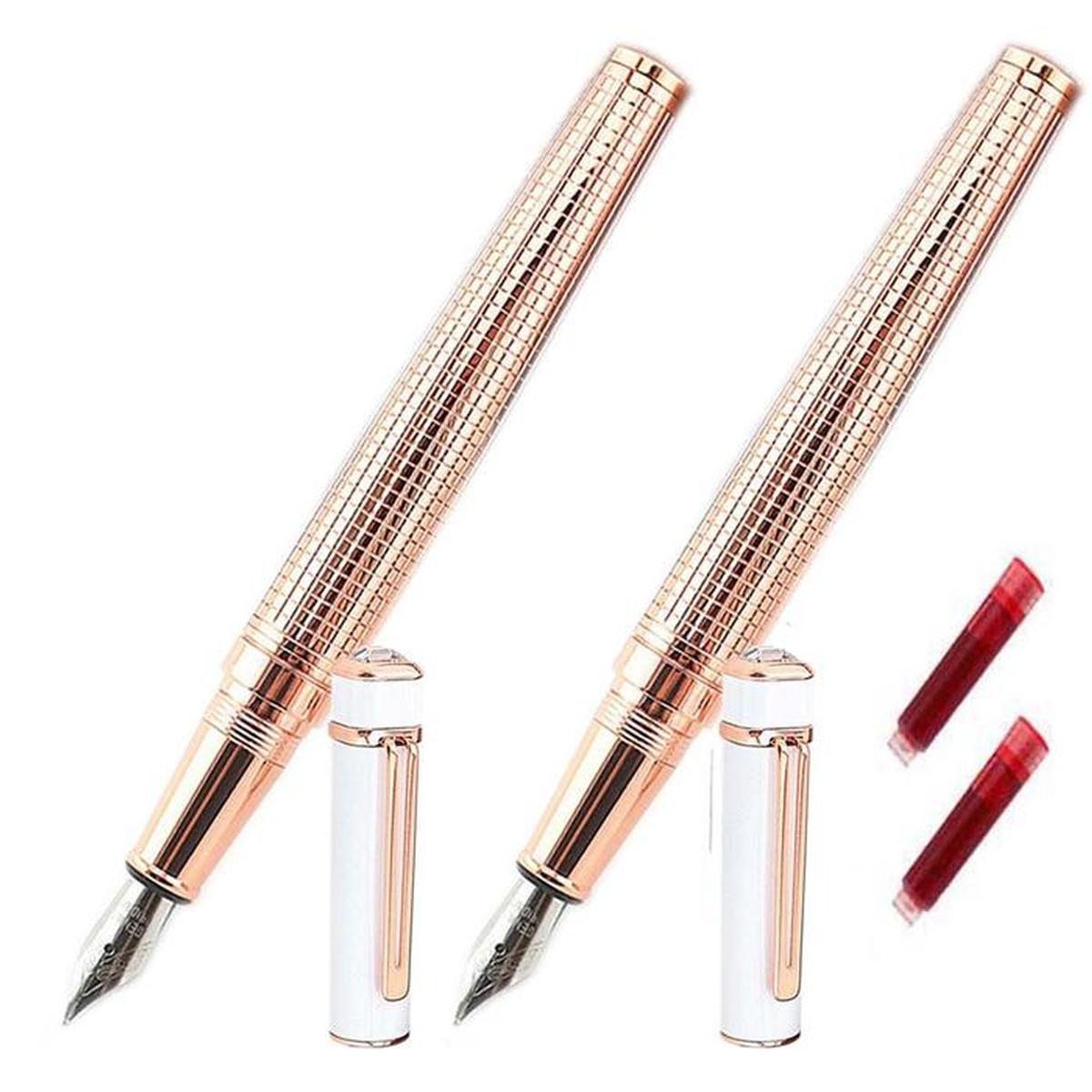 Foto 1 | Pluma Fuente Elegante High Monaco Mxlik-012 2 piezas color Rosa con  2 Tintas Roja