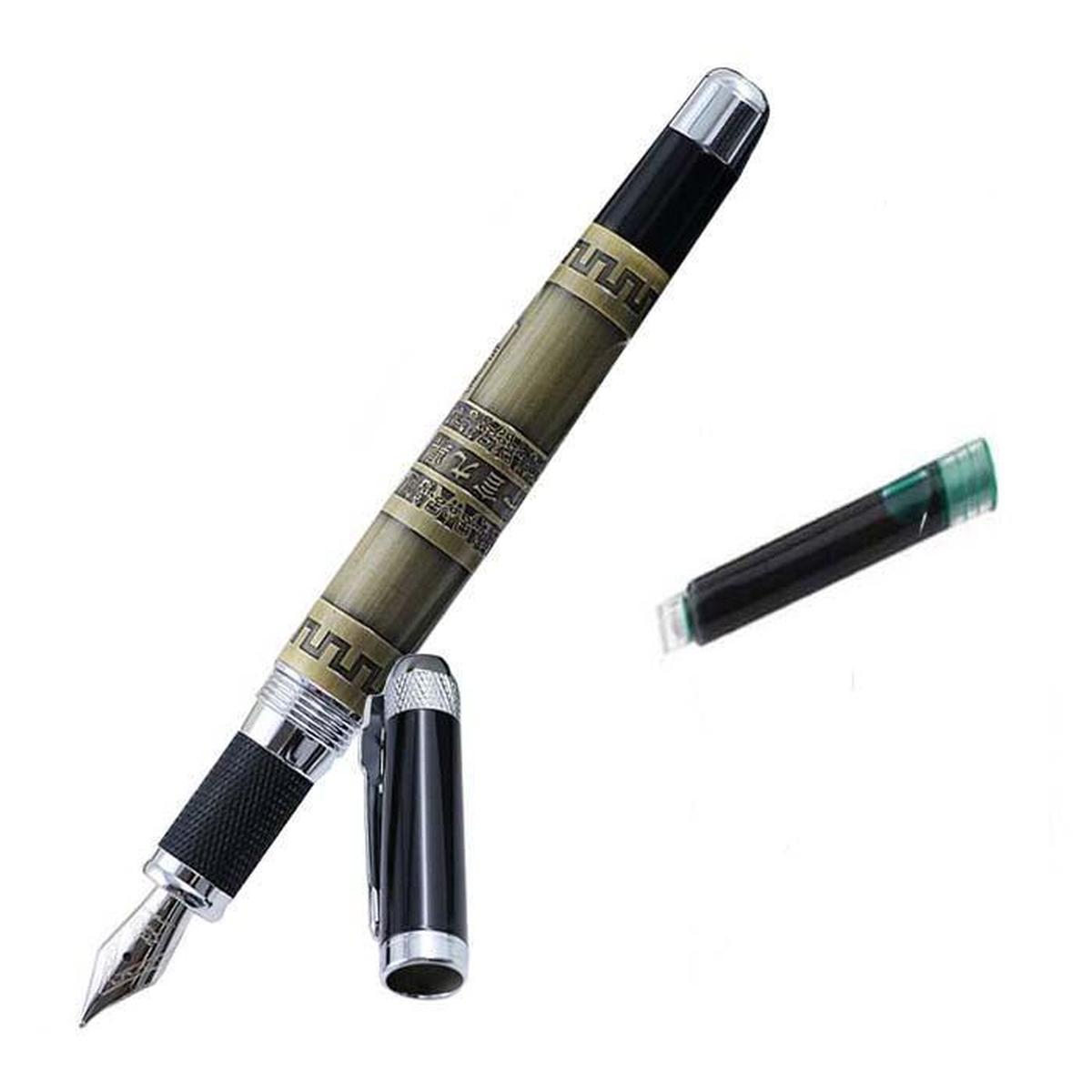 Bolígrafo Fuente Resistentes High Monaco  Mxrra-007 1 pieza color Marrón con 1 Tinta color Verde