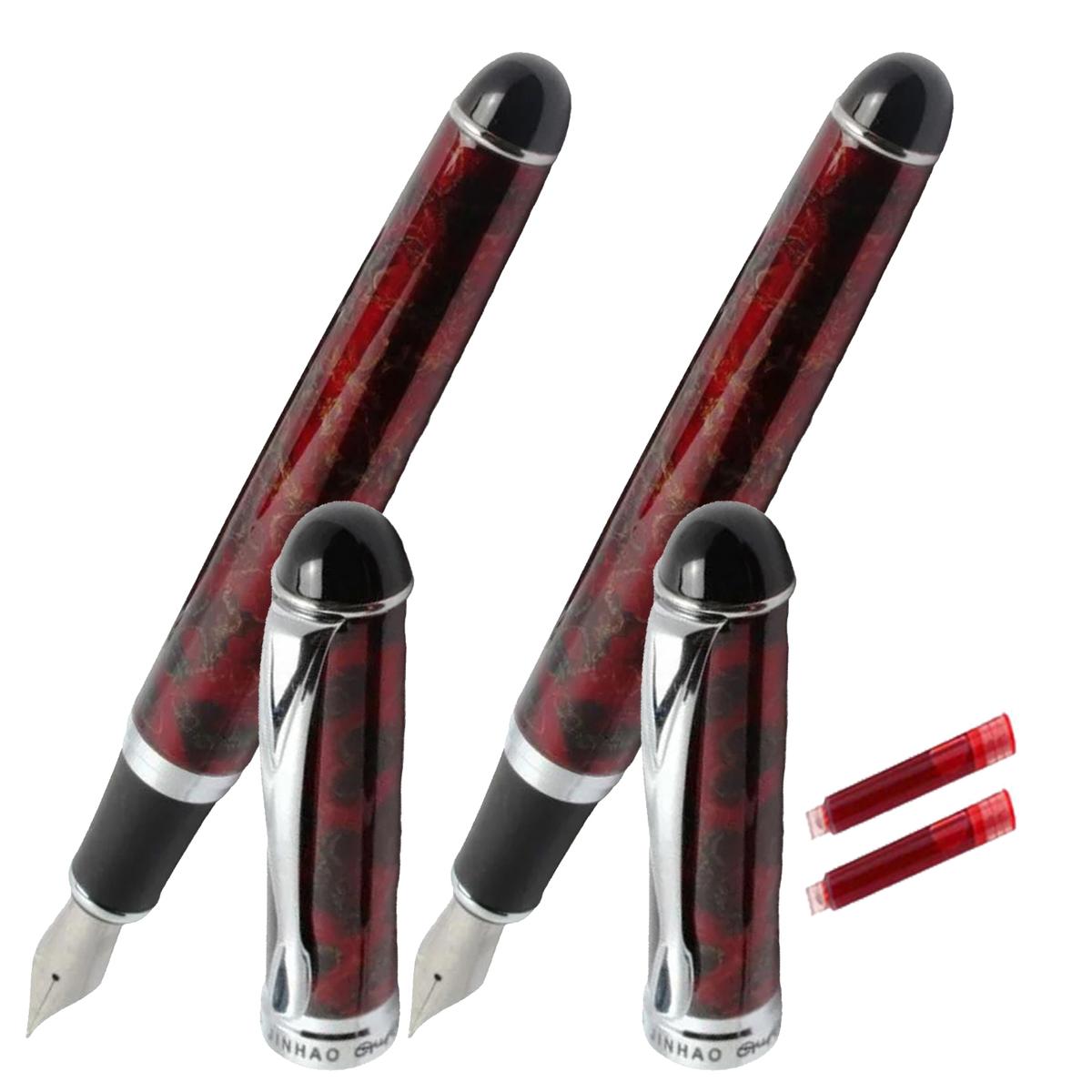 Pluma Tipo Fuentes De Precisión High Monaco Mxgmr-010 2 Piezas Rojo