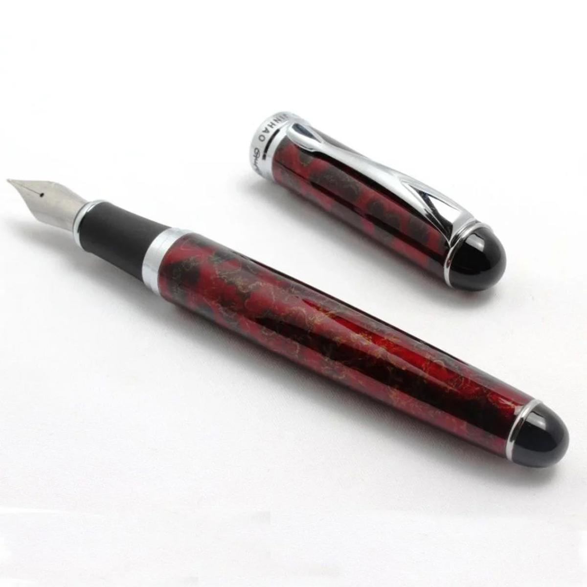 Foto 2 | Plumas Tipo Fuentes Elegante High Monaco Mxgmr-003 1 Pieza Rojo