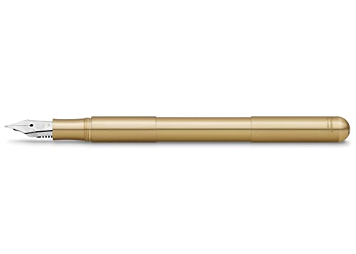 Pluma Estilográfica Kaweco Supra Brass Exclusive I Con Apertura De 13 Cm - Venta Internacional.