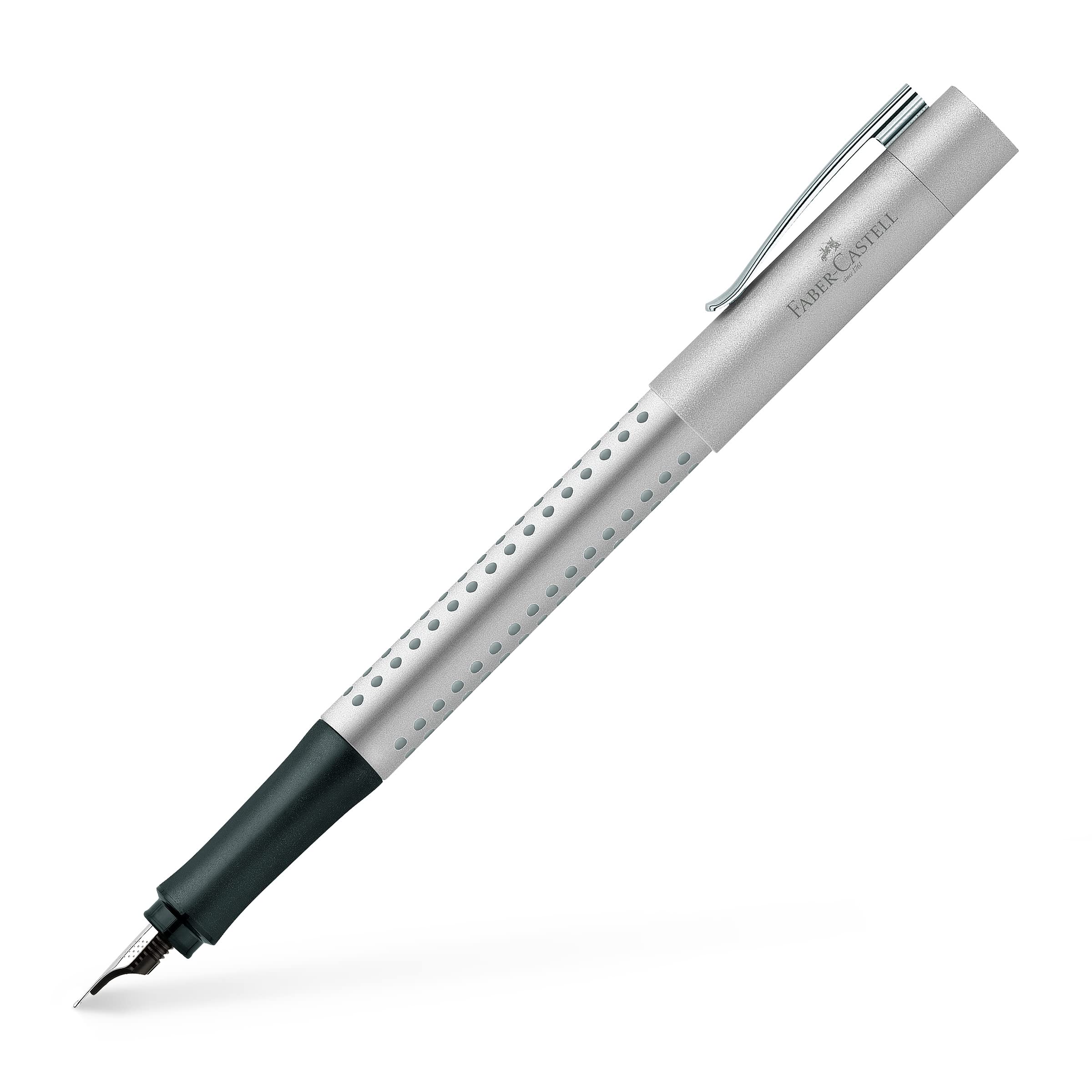 Foto 2 pulgar | Pluma Estilográfica Faber-castell Grip 2011 M 140900 Plateada - Venta Internacional