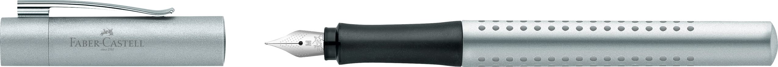 Foto 3 | Pluma Estilográfica Faber-castell Grip 2011 M 140900 Plateada - Venta Internacional