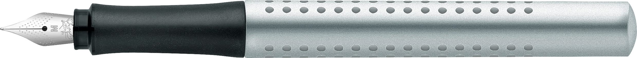 Foto 4 | Pluma Estilográfica Faber-castell Grip 2011 M 140900 Plateada - Venta Internacional