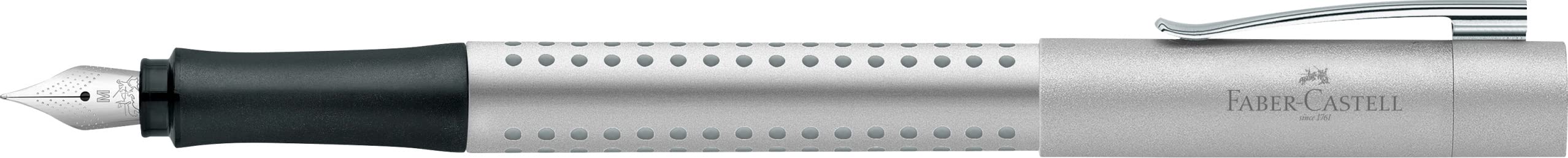 Foto 6 pulgar | Pluma Estilográfica Faber-castell Grip 2011 M 140900 Plateada - Venta Internacional