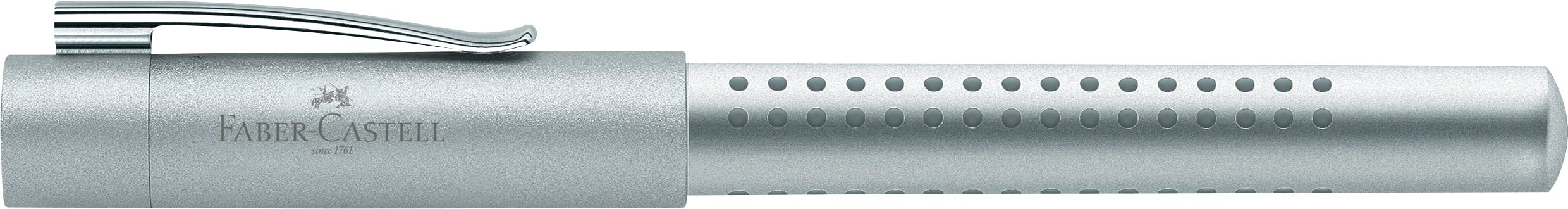 Foto 6 | Pluma Estilográfica Faber-castell Grip 2011 M 140900 Plateada - Venta Internacional