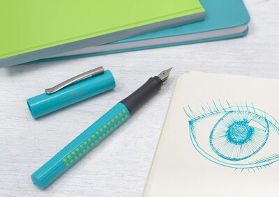 Foto 2 | Pluma Estilográfica Faber-castell Grip 2010 M Turquesa 140916 - Venta Internacional
