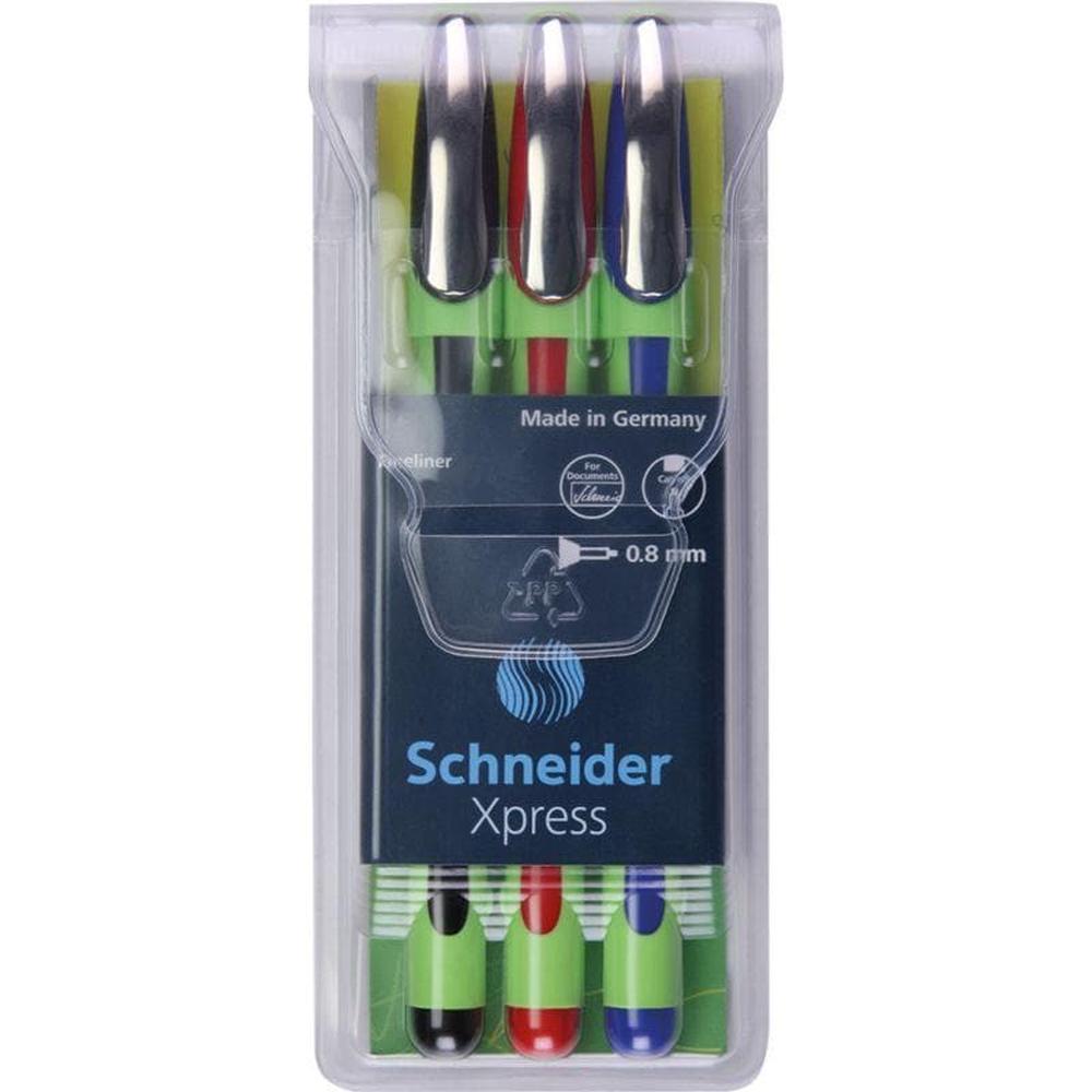 Foto 2 pulgar | Estuche Fineliner Express 3 Bolígrafos Surtidos Schneider