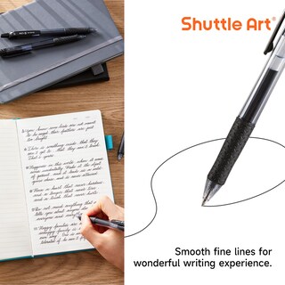 Foto 3 | Bolígrafos De Gel Shuttle Art Black, Paquete De 48 (20 Bolígrafos Con 28 Recambios) - Venta Internacional.