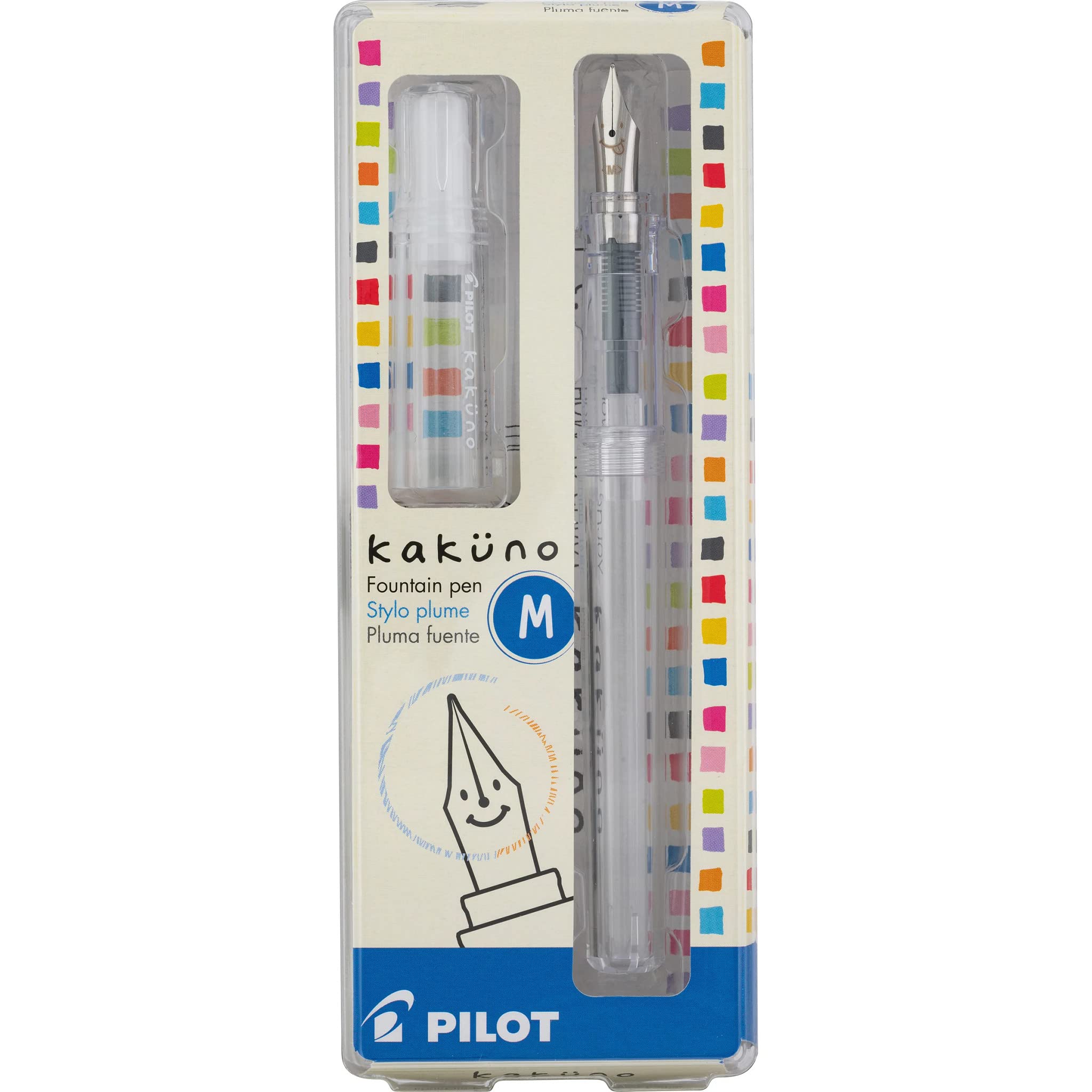 Foto 2 pulgar | Pluma Estilográfica Pilot Kakuno Transparente Punta Mediana - Venta Internacional