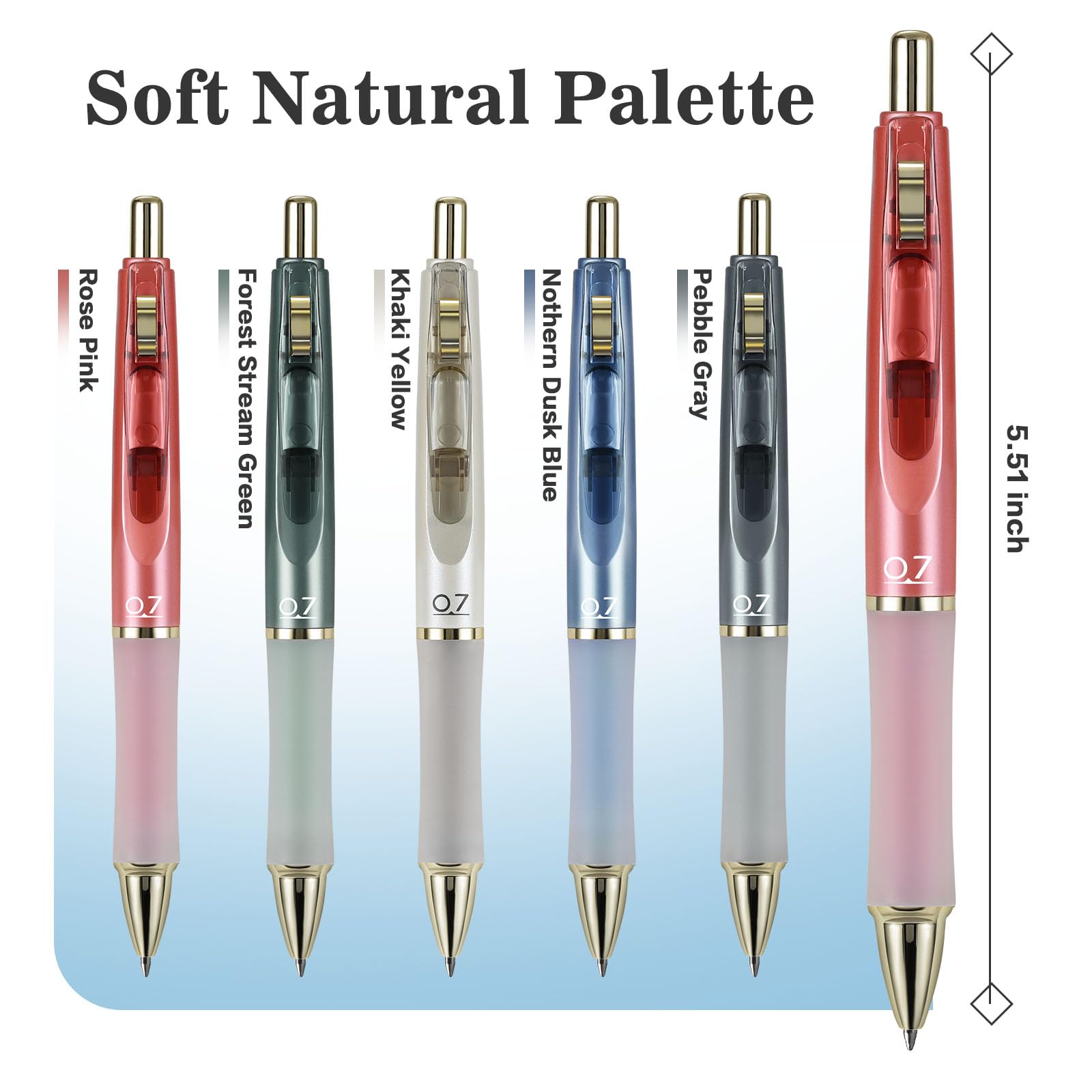 Foto 5 pulgar | Bolígrafos de Gel Suin Premium 0,7 Mm Retráctiles 5 Piezas - Venta Internacional
