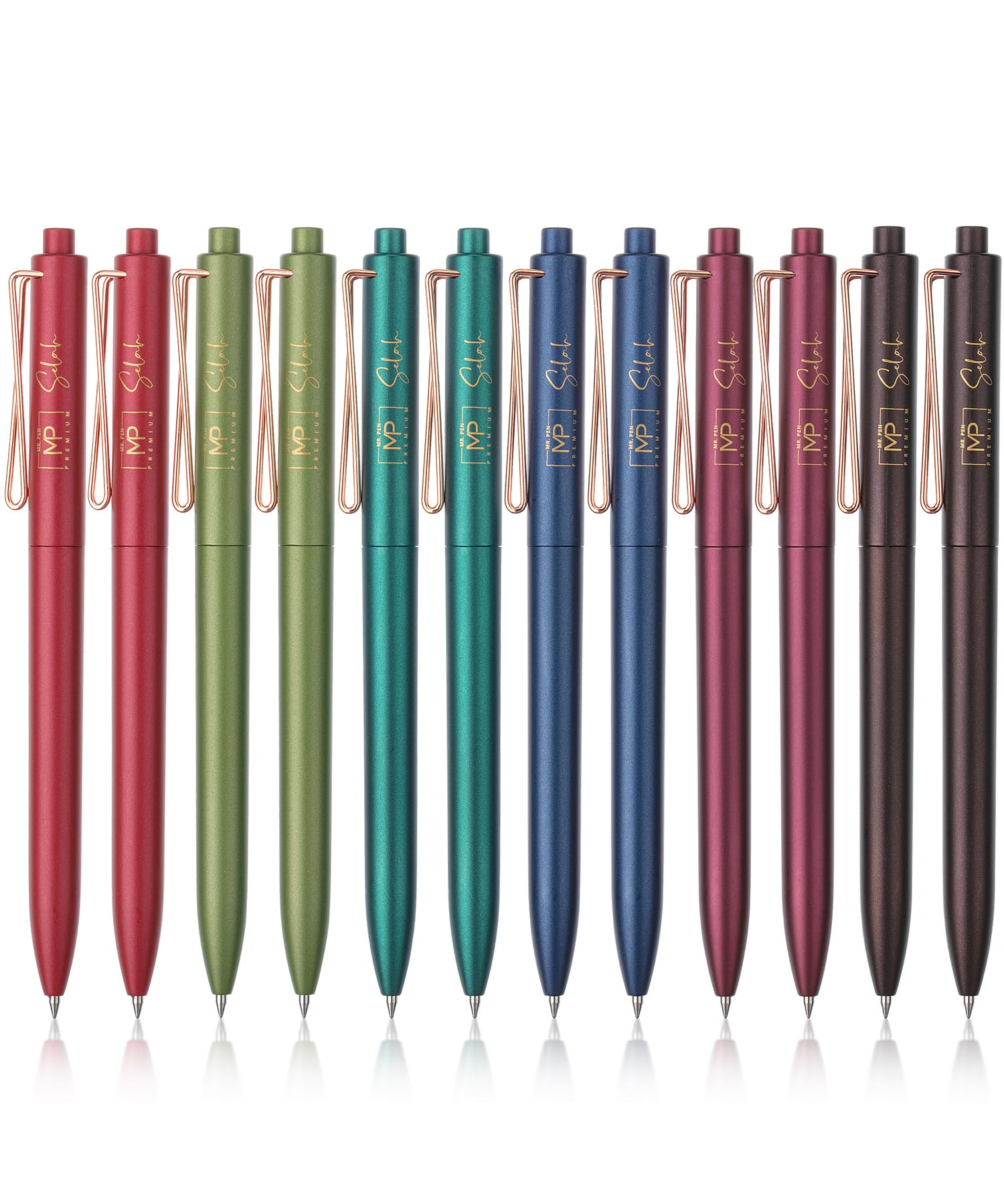 Foto 1 | Bolígrafos De Gel Mr. Pen Retráctiles De Punta Fina De 0,5 Mm, Tinta Negra, Paquete De 12 - Venta Internacional.