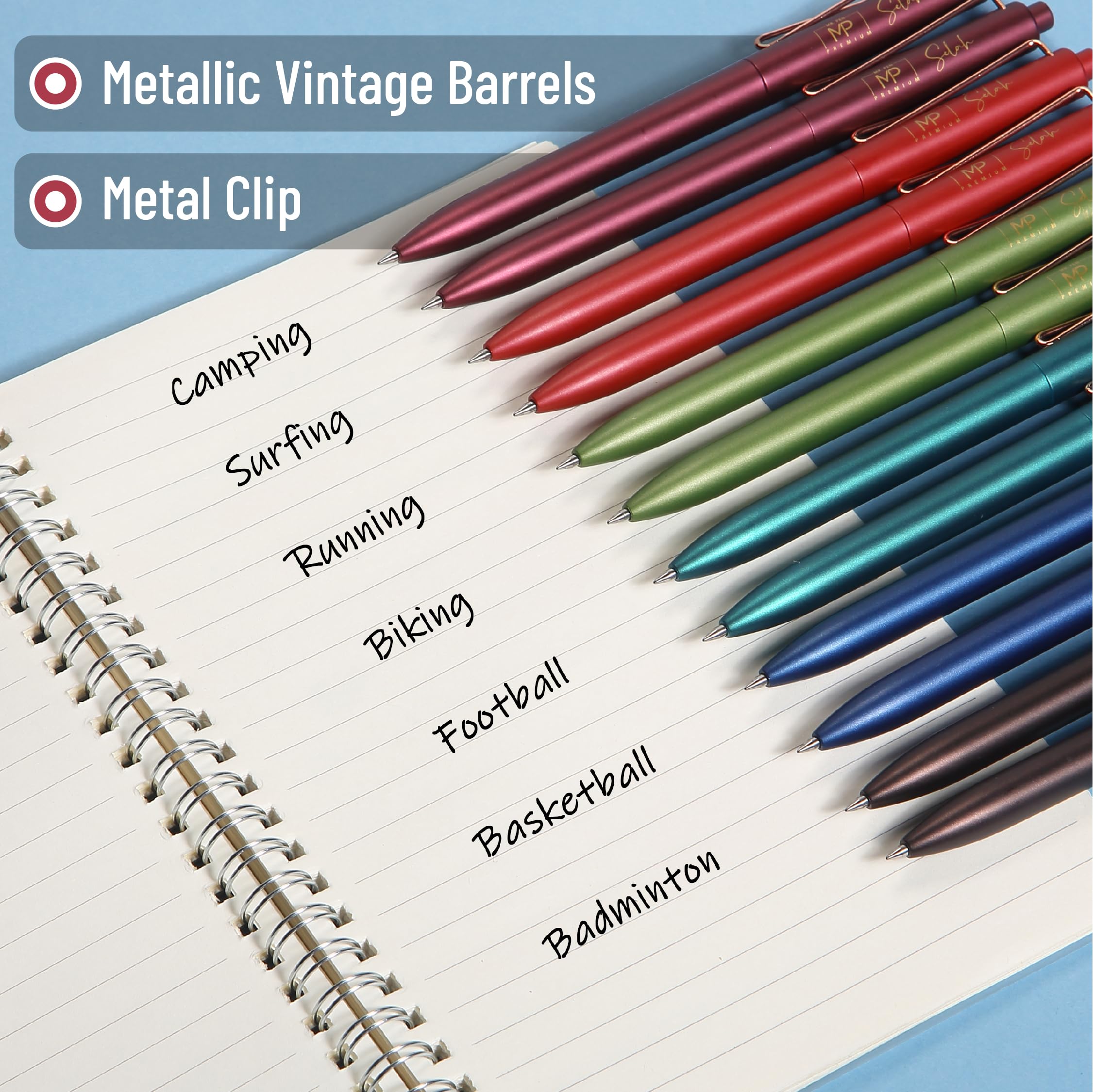 Foto 3 | Bolígrafos De Gel Mr. Pen Retráctiles De Punta Fina De 0,5 Mm, Tinta Negra, Paquete De 12 - Venta Internacional.
