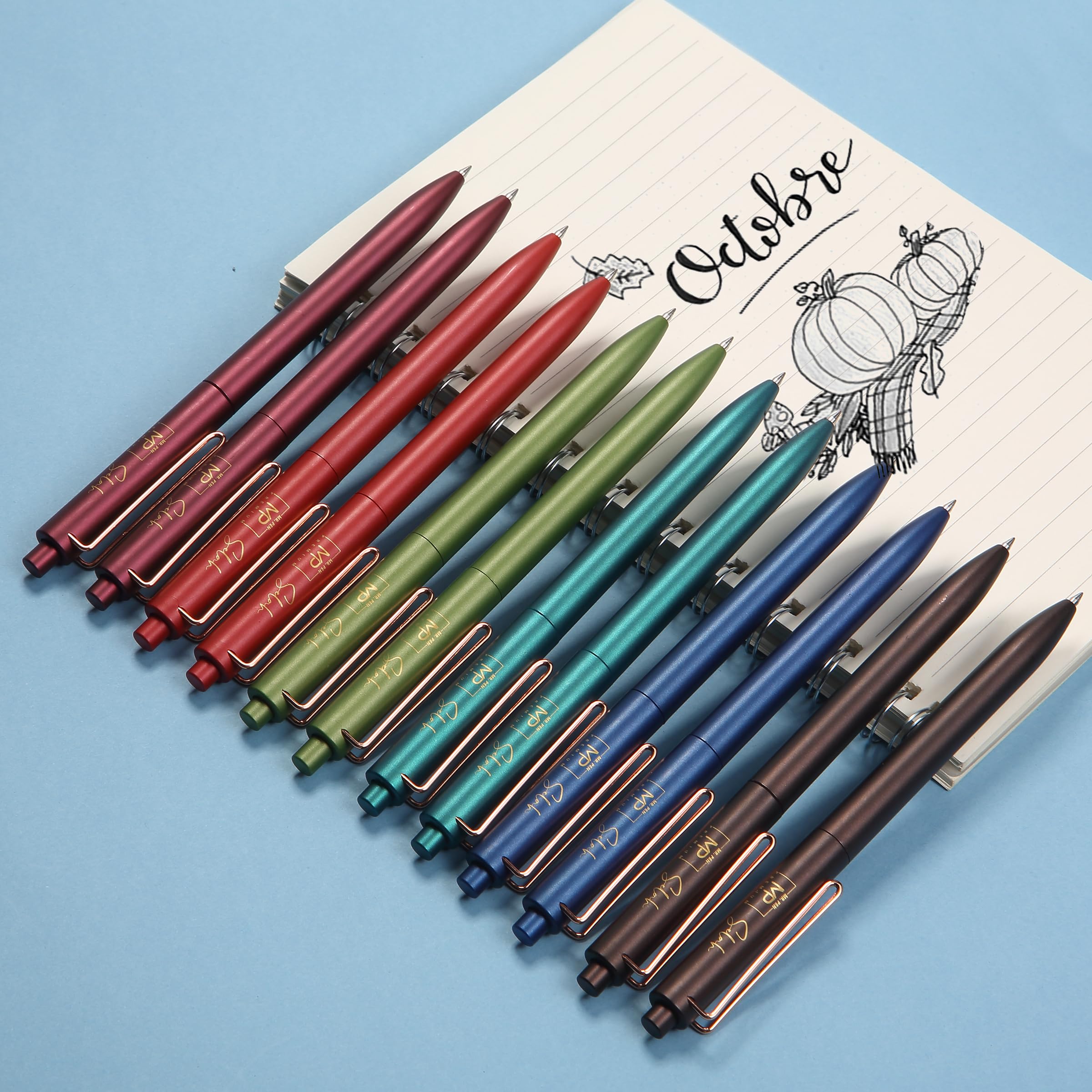 Foto 7 pulgar | Bolígrafos De Gel Mr. Pen Retráctiles De Punta Fina De 0,5 Mm, Tinta Negra, Paquete De 12 - Venta Internacional.