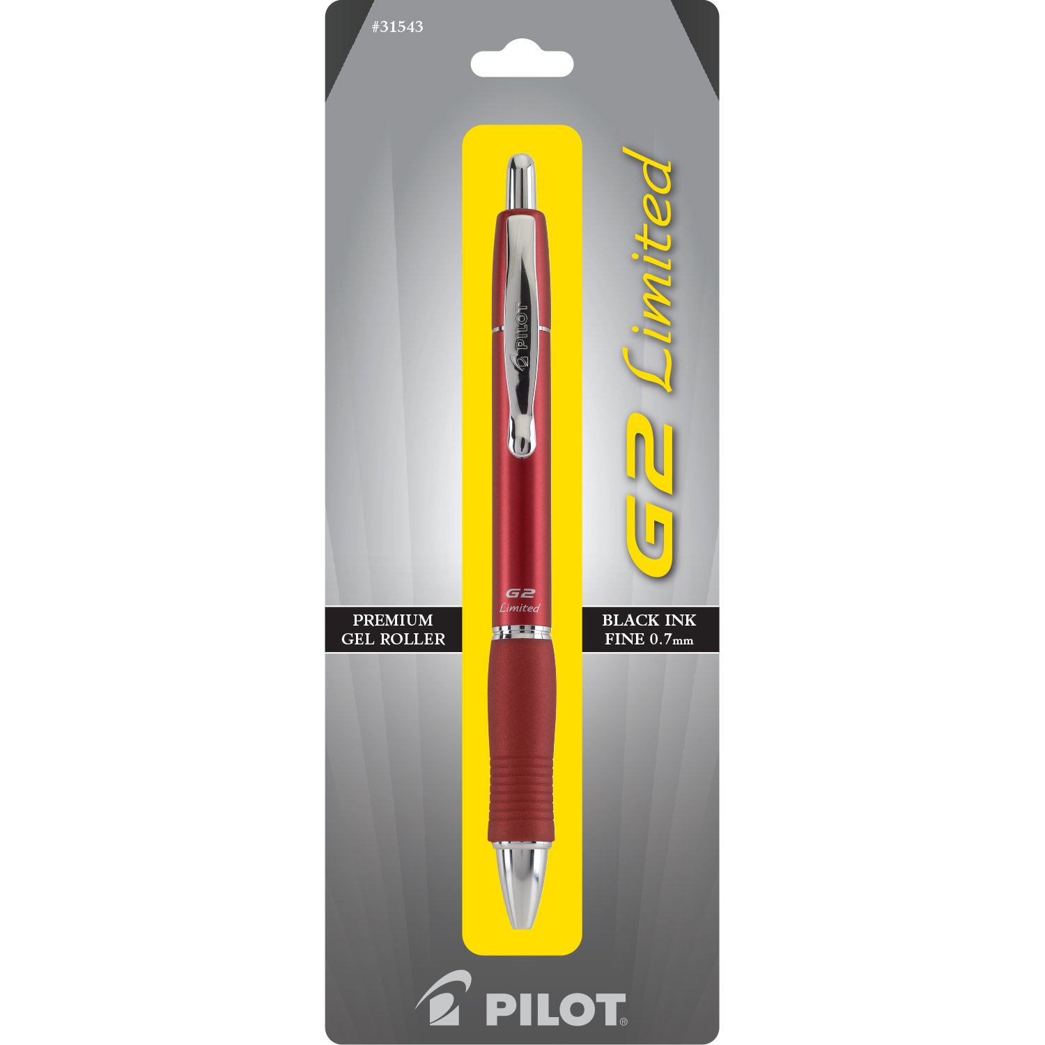 Foto 1 | Gel Pen Pilot G2 Limited Tinta Negra Recargable y Retráctil - Venta Internacional