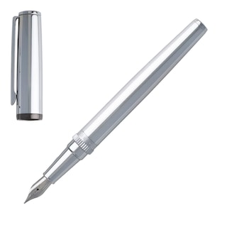 Foto 5 | Pluma Estilográfica Hugo Boss Gear Metal Chrome Con Tinta Azul - Venta Internacional.