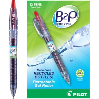Foto 1 | Bolígrafo De Gel Pilot B2p, Tinta Roja G2 Recargable De Botella A Bolígrafo, Paquete De 12 - Venta Internacional.