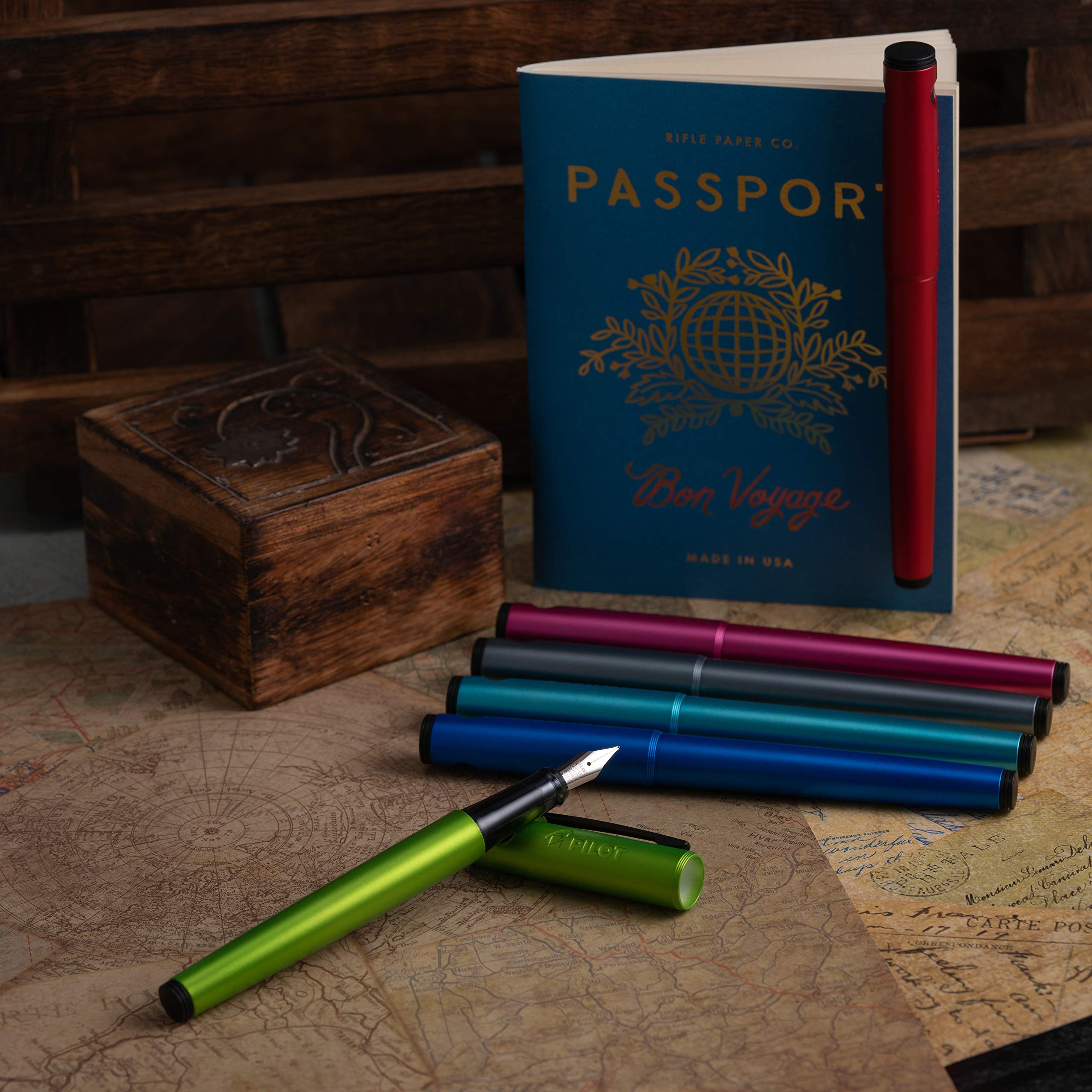 Foto 5 pulgar | Pluma Estilográfica Pilot Explorer, Punta Mediana, Ligera, Color Rojo - Venta Internacional.