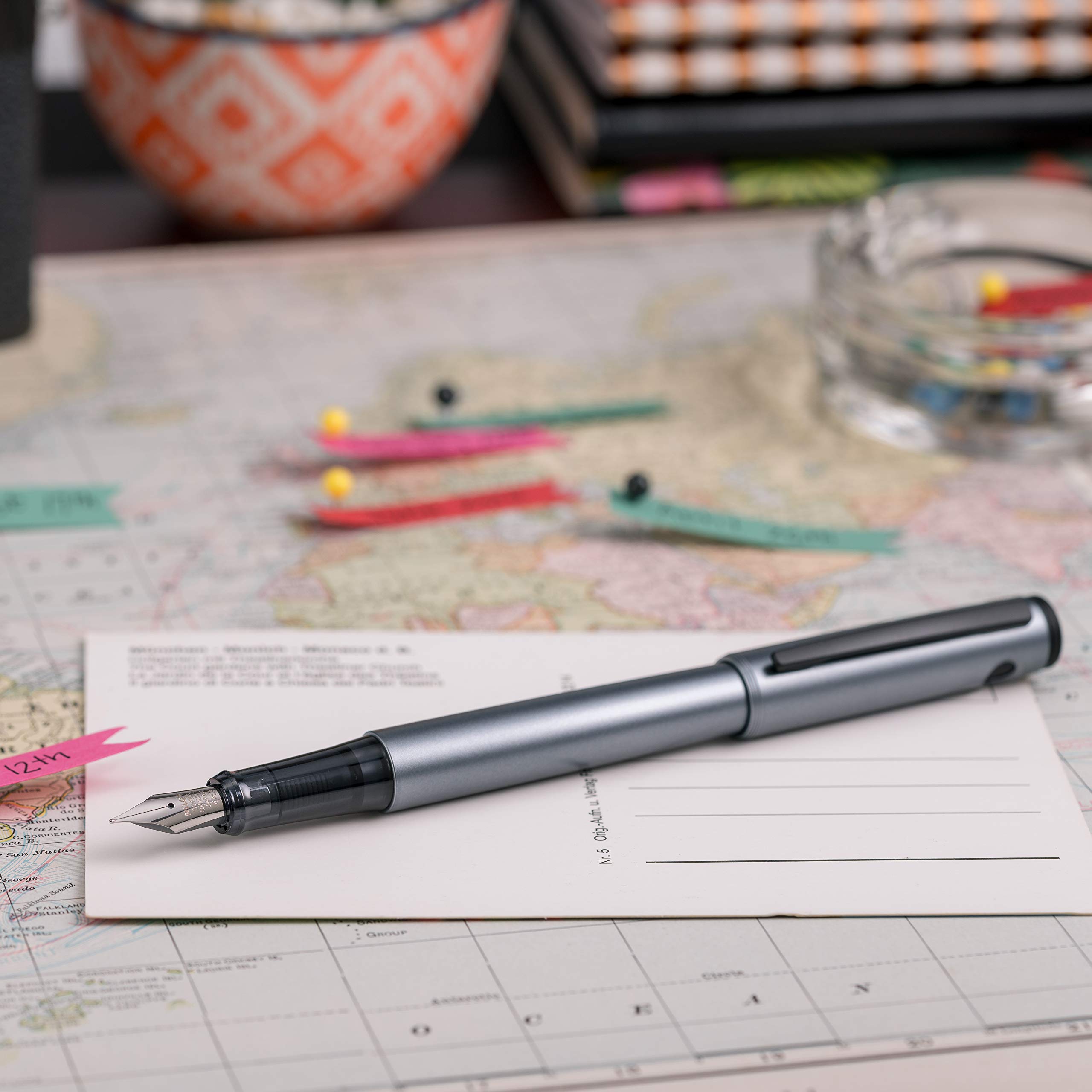Foto 7 | Pluma Estilográfica Pilot Explorer, Punta Mediana, Ligera, Color Rojo - Venta Internacional.