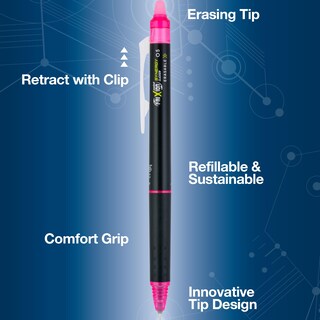 Foto 4 | Bolígrafos De Tinta De Gel Pilot Frixion Synergy Clicker 0,5 Mm, Paquete De 12 - Venta Internacional.