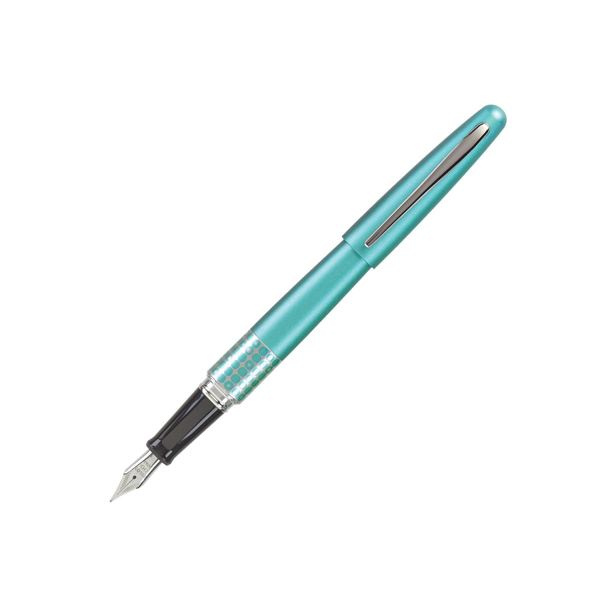Pluma Estilográfica Pilot Mr Retro Pop Turquesa Con Punta Fina De Puntos - Venta Internacional.